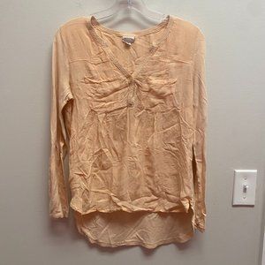 Light Coral Half-Button-Up